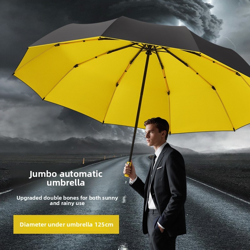 125CM Triple Fold Double Layer - огляд і ціна Golf Umbrella Large