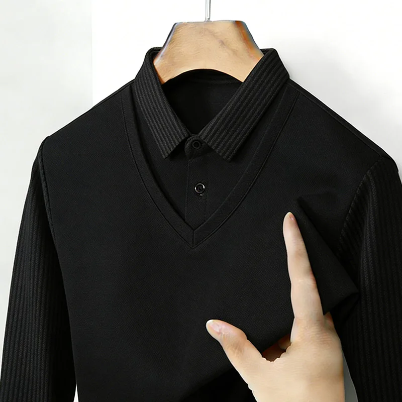 Men's Fake Two Piece Shirt Col - огляд і ціна Golf Tees