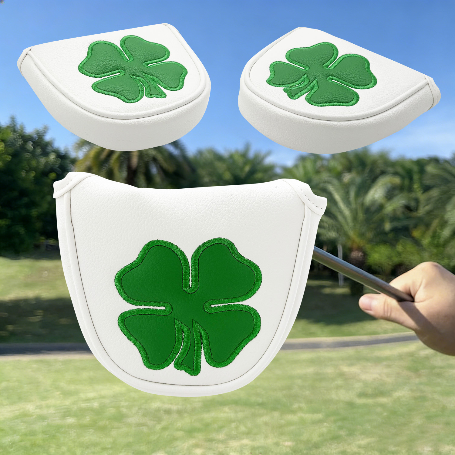 1pc Putter Head Cover, 'Clover - огляд і ціна Golf Tees