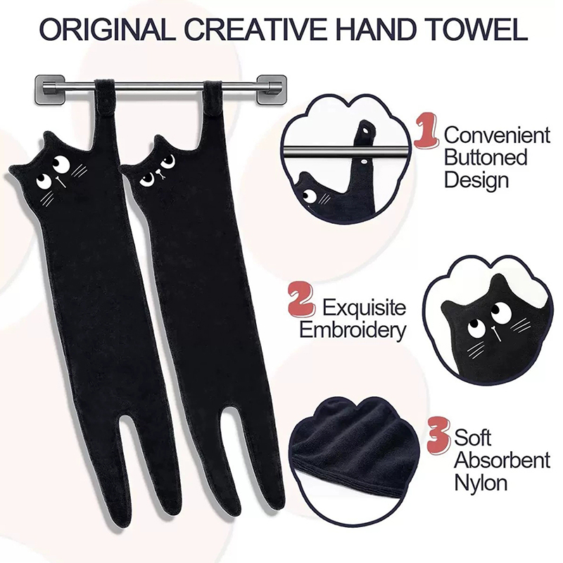 Funny Cat Hand Towels Kitchen  - огляд і ціна Golf Towel