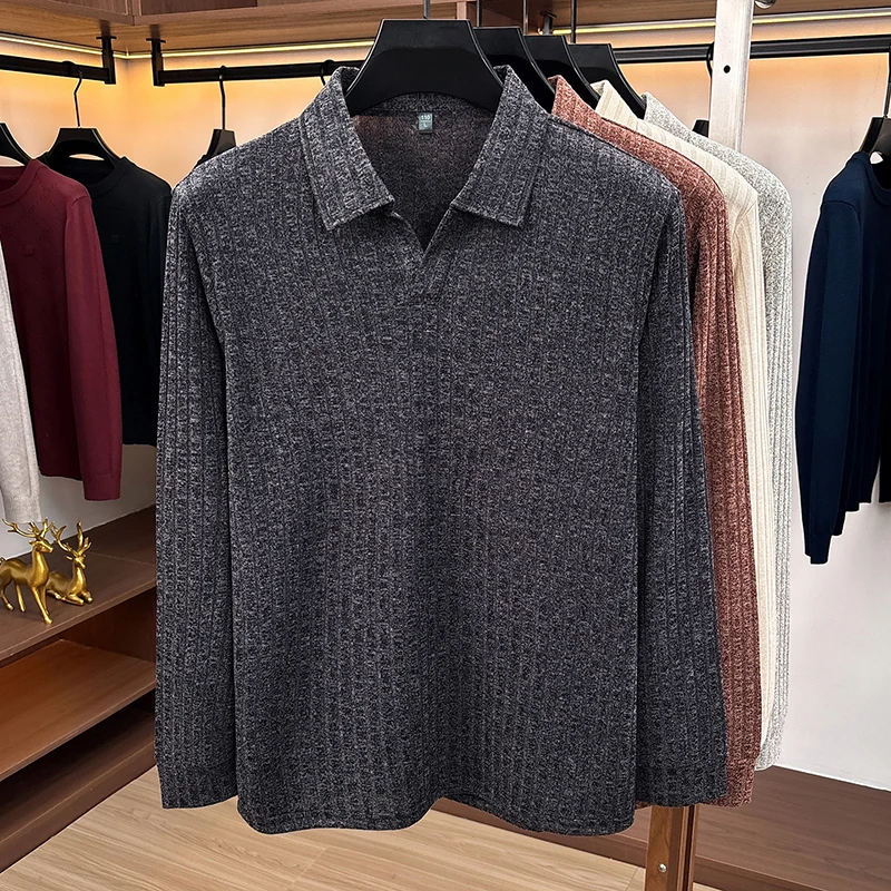 Men Polo Collar V‑Neck Knit Sw - огляд і ціна Golf Tees