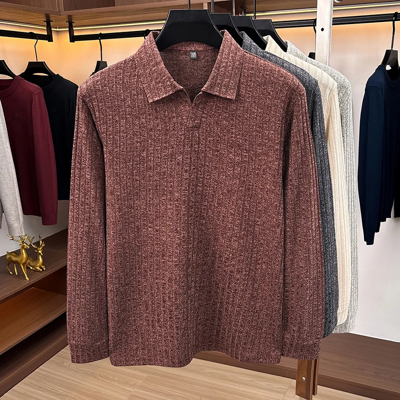 Men Polo Collar V‑Neck Knit Sw - огляд і ціна Golf Tees