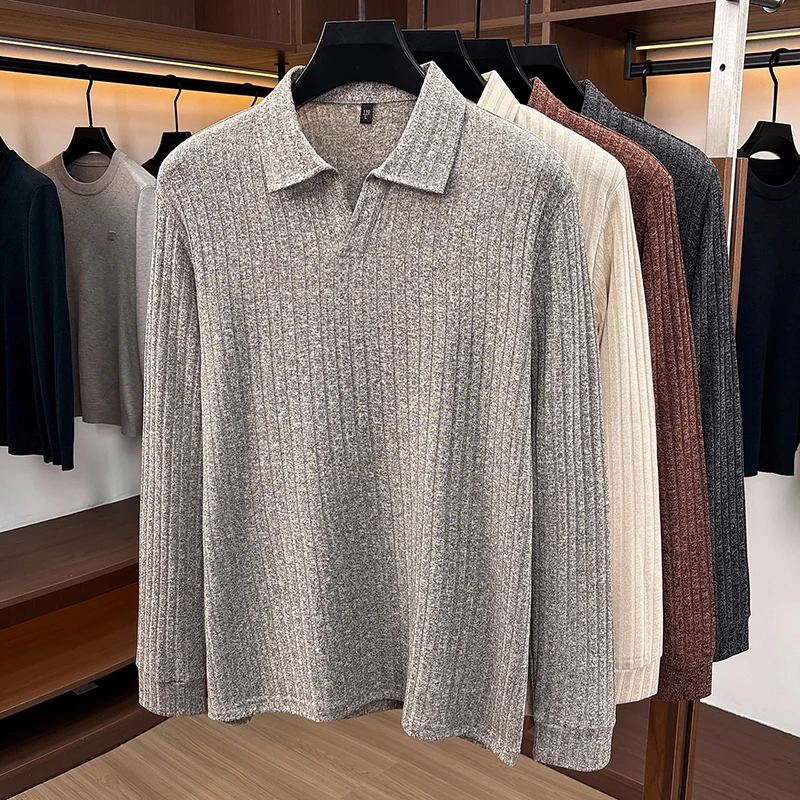 Men Polo Collar V‑Neck Knit Sw - огляд і ціна Golf Tees