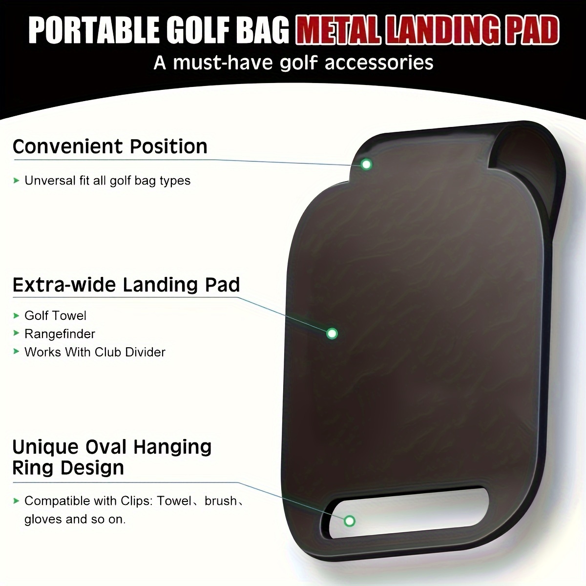 Magnetic Golf Bag Landing Pad（ - огляд і ціна Golf Rangefinder