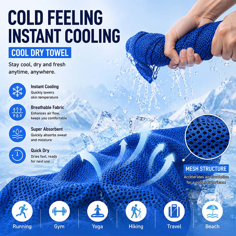 Instant Cooling Towel with EVA - огляд і ціна Golf Towel