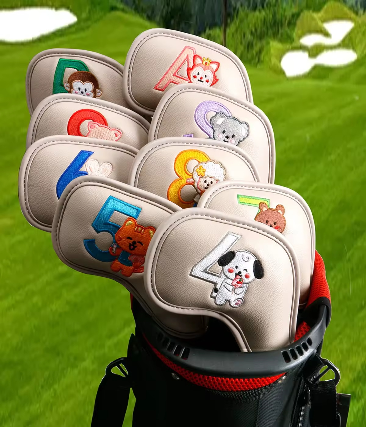 9Pcs Cute Cartoon Animal Golf  - огляд і ціна Golf Clubs
