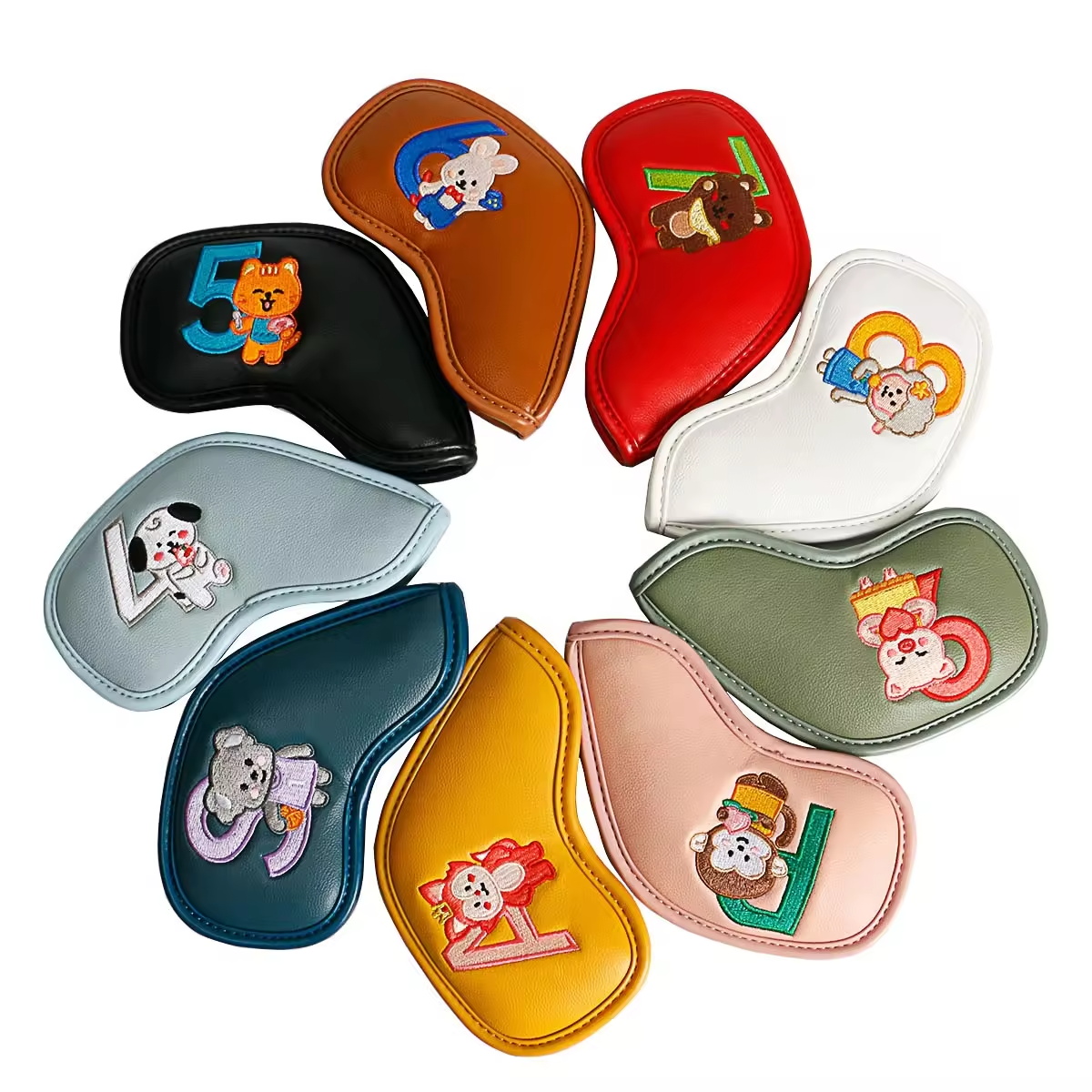 9Pcs Cute Cartoon Animal Golf  - огляд і ціна Golf Clubs