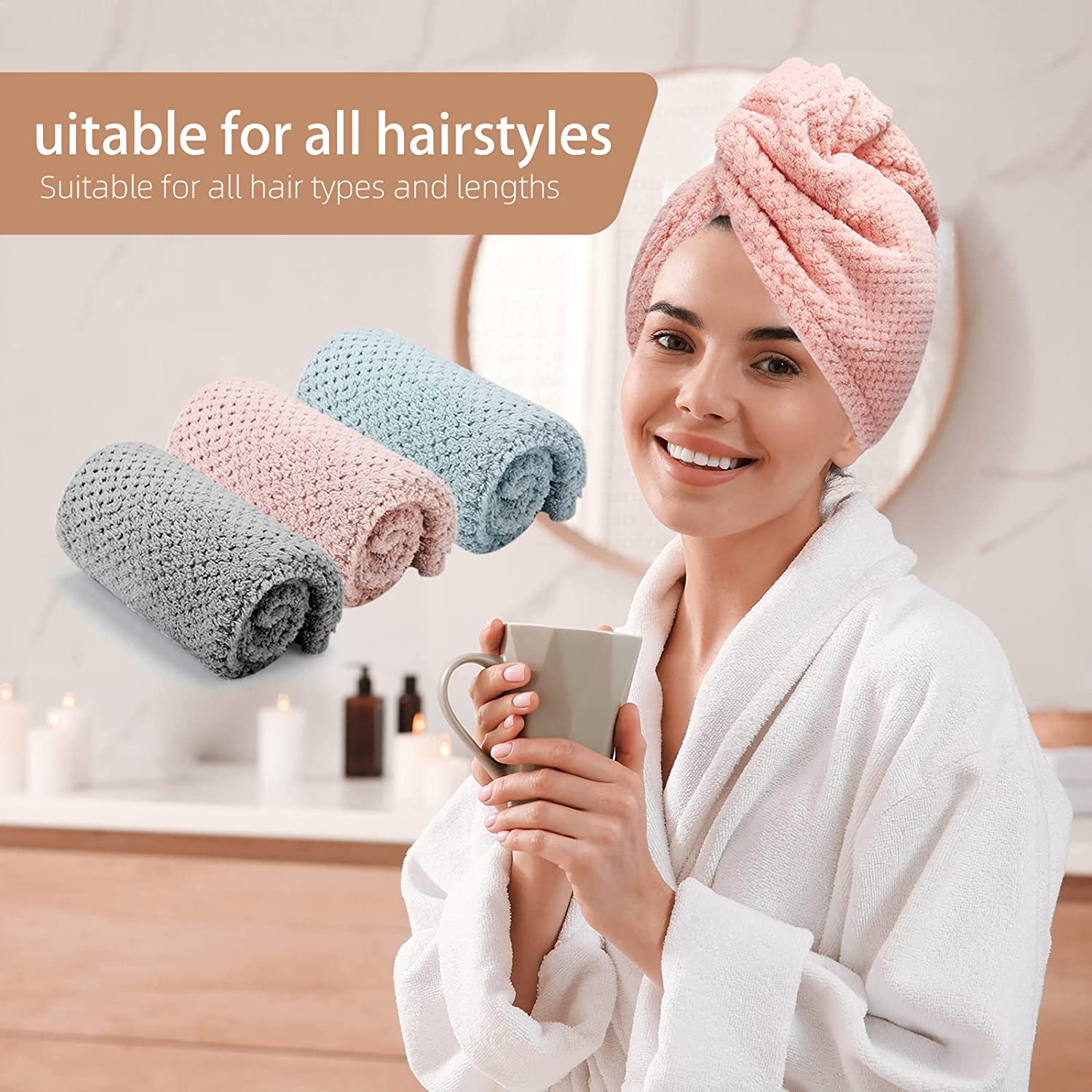 Women's Dry Hair Towel (Dry Ha - огляд і ціна Golf Towel